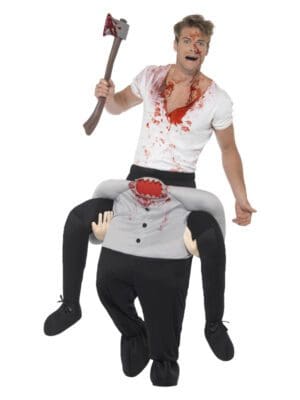 Piggyback Headless Costume, Grey