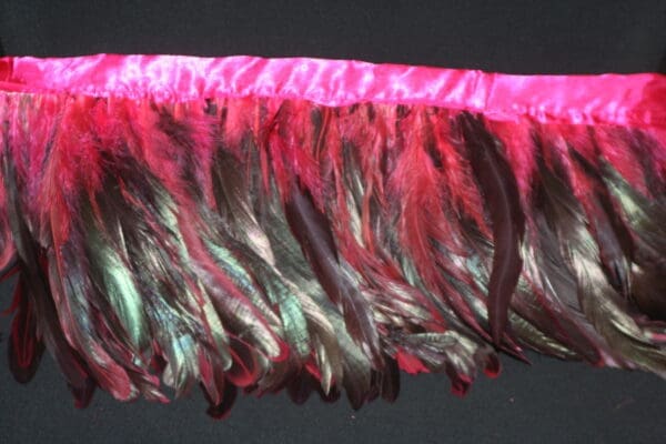6-8inch Coque Feather Fringe pink