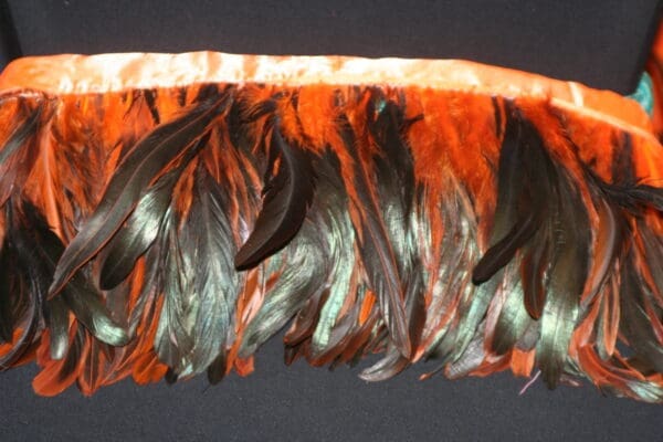 6-8inch Coque Feather Fringe orange