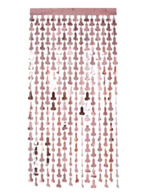 Penis Foil Curtain Backdrop, Rose Gold
