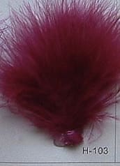 Claret Ostrich Feathers Wing