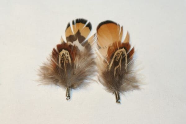 metal tipped pheasant feathers