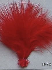 Red Ostrich Feathers Wing