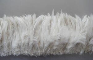 White Schlapen Feather Fringe
